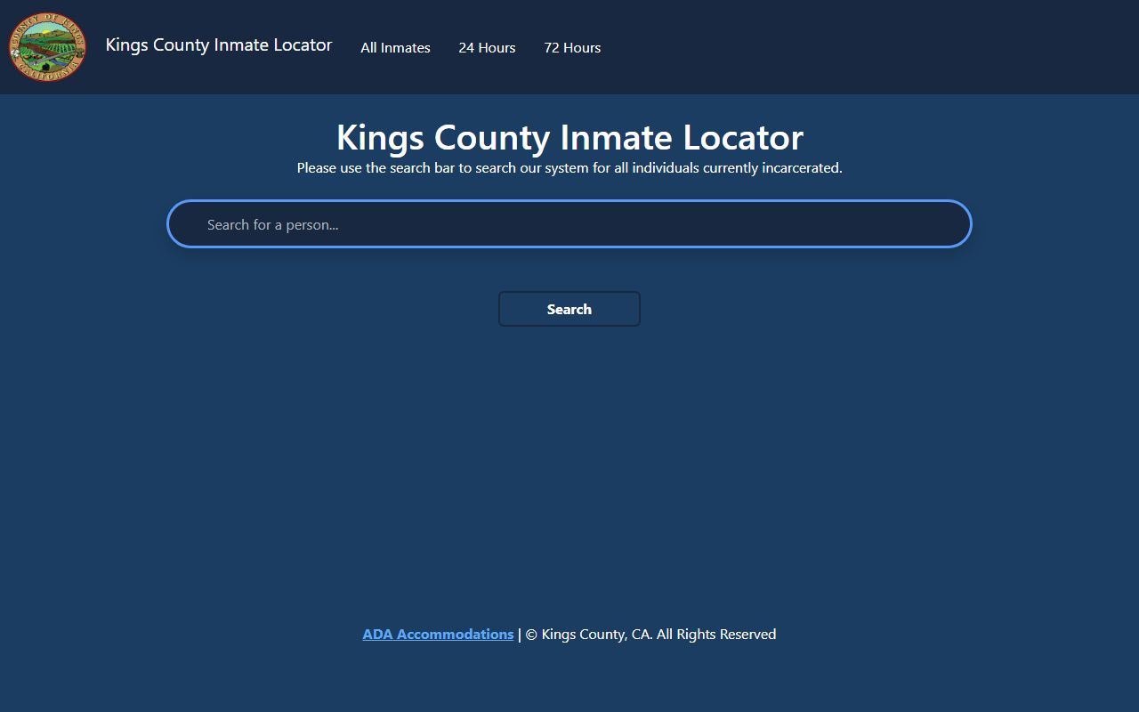 Kings County inmate locator search portal